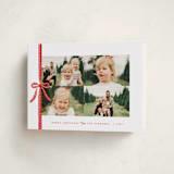 "Dotted Ribbon" - Holiday Cards in Candied Apple by Olivia Raufman - Folded Card