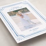 "Fine Frame" - Holiday Cards in Blue Jay by Melanie Kosuge - Detail