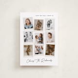 "Nine Snapshots" - Holiday Cards in Snow by Hooray Creative - Front