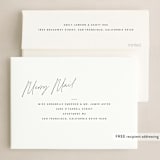 "Brighter" - Holiday Cards in Coal by Blustery August - FREE Recipient Addressing