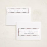 "cozy checked plaid" - Holiday Cards in Cranberry by Carrie Moradi - FREE Recipient Addressing