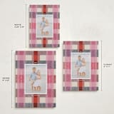 "cozy checked plaid" - Holiday Cards in Cranberry by Carrie Moradi - Formats Available