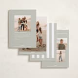 "Modern Editorial" - Holiday Cards in Licorice by Ekko Studio - Back of Card Options