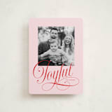 "Joyful Beauty" - Holiday Cards in Blush by Stacey Day - Front