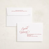 "Joyful Beauty" - Holiday Cards in Blush by Stacey Day - FREE Recipient Addressing