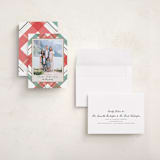 "Fancy Plaid" - Holiday Cards in Snow by Petra Kern - Assembled