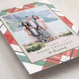 "Fancy Plaid" - Holiday Cards in Snow by Petra Kern - Detail