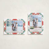 "Fancy Plaid" - Holiday Cards in Snow by Petra Kern - Photo Orientation Options