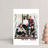 "conversational design" - Holiday Cards in Cranberry by amanda lawrence - Front