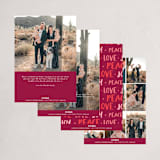 "conversational design" - Holiday Cards in Cranberry by amanda lawrence - Back of Card Options