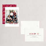 "conversational design" - Holiday Cards in Cranberry by amanda lawrence - Assembled