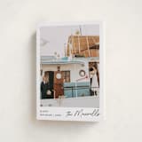 "Scripted Penmanship Frame" - Holiday Cards in Snow by Jackie Crawford - Folded Card