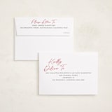 "Scripted Penmanship Frame" - Holiday Cards in Snow by Jackie Crawford - FREE Recipient Addressing