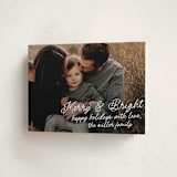 "Notes" - Holiday Cards in Snow by AK Graphics - Folded Card
