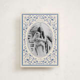 "Peaceful Blooms in Blue" - Holiday Cards in Porcelain by Sabrin Deirani - Front