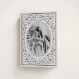 "Peaceful Blooms in Blue" - Holiday Cards in Porcelain by Sabrin Deirani - Folded Card