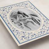 "Peaceful Blooms in Blue" - Holiday Cards in Porcelain by Sabrin Deirani - Detail