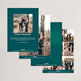 "Plaid Closeup" - Holiday Cards in Pear by Ellis - Back of Card Options