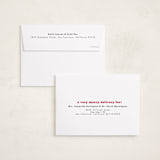 "Indeed" - Holiday Cards in Peppermint by Kristen Knechtel - FREE Recipient Addressing