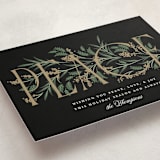 "Entwined Peace" - Holiday Cards in Coal by Robert and Stella - Detail