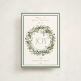 "Peace, love & hope" - Holiday Cards in Wintermint by Susan Moyal - Front