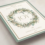 "Peace, love & hope" - Holiday Cards in Wintermint by Susan Moyal - Detail