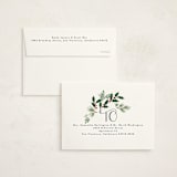 "A Very Merry Christmas Botanicals" - Holiday Cards in Wreath by Rebecca Durflinger - FREE Recipient Addressing