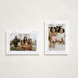 "Cascading Bow" - Holiday Cards in Snow by Lauren Chism - Photo Orientation Options