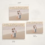 "Warm Holiday Wishes Script" - Holiday Cards in Midnight by Kristen Magee - Formats Available