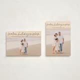 "Warm Holiday Wishes Script" - Holiday Cards in Midnight by Kristen Magee - Photo Orientation Options