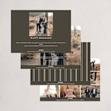 "Type Frame" - Holiday Cards in Stone by Brianne Larsen - Back of Card Options