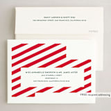 "HOLIDAY HEART" - Holiday Cards in Candy Cane by The Social Type - FREE Recipient Addressing