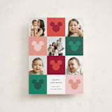 "Vibrant Disney Mickey" - Holiday Cards in Cranberry by Ellen Schlegelmilch - Front