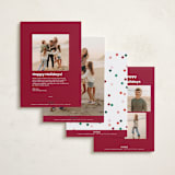 "Vibrant Disney Mickey" - Holiday Cards in Cranberry by Ellen Schlegelmilch - Back of Card Options