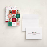 "Vibrant Disney Mickey" - Holiday Cards in Cranberry by Ellen Schlegelmilch - Assembled