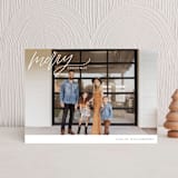 "Merry Scriptmas" - Holiday Cards in Snow by Kristen Magee - Front