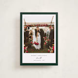 "Colored Edge" - Holiday Cards in Hunter by Jennifer Postorino - Front