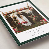 "Colored Edge" - Holiday Cards in Hunter by Jennifer Postorino - Detail