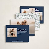 "Festive Vine" - Holiday Cards in Twilight by Susan Moyal - Back of Card Options
