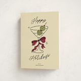 "Cin Cin!" - Holiday Cards in Holly Berry by Helena Vitto - Folded Card