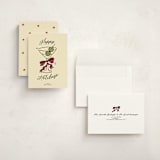 "Cin Cin!" - Holiday Cards in Holly Berry by Helena Vitto - Assembled