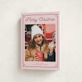 "ticket frame" - Holiday Cards in Winter Rose by Cass Loh - Folded Card