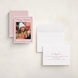 "ticket frame" - Holiday Cards in Winter Rose by Cass Loh - Assembled