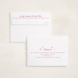 "ticket frame" - Holiday Cards in Winter Rose by Cass Loh - FREE Recipient Addressing