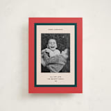 "Classic Wrap" - Holiday Cards in Candied Apple by Annie Clark - Front