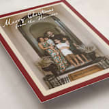 "Vintage photo card" - Holiday Cards in Berry by Maja Cunningham - Detail