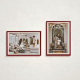 "Vintage photo card" - Holiday Cards in Berry by Maja Cunningham - Photo Orientation Options