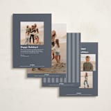 "Elegant Emblem" - Holiday Cards in Night Sky by Ekko Studio - Back of Card Options