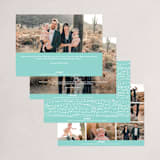 "Quietude" - Holiday Cards in Glacier by Rebecca Daublin - Back of Card Options