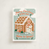 "GINGERBREAD DOG HOUSE" - Holiday Cards in Cider by THE SOCIAL TYPE WHOLESALE - Front